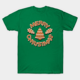 Gingerbread Merry Christmas T-Shirt